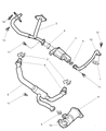 Diagram for Chrysler 300M EGR Tube - 4591094