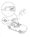 Diagram for 1999 Dodge Viper Weather Strip - 4848644AE