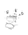 Diagram for 2016 Jeep Cherokee Headlight - 68206663AH