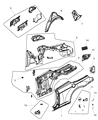 Diagram for Chrysler Fuel Door - 5008741AE