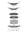 Diagram for Chrysler Pacifica Grille - 68259199AA