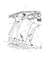 Diagram for Dodge Magnum Seat Belt - WU66BD1AE