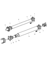 Diagram for 2003 Jeep Liberty Driveshaft Yokes - 5103210AA
