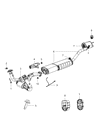 Diagram for 2009 Jeep Commander Muffler - 68027571AB