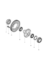 Diagram for Chrysler 200 Differential Bearing - 68110411AA