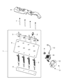 Diagram for Mopar Fuel Rail - 5281481AB