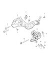 Diagram for 2019 Ram 1500 Engine Mount Bracket - 68310813AC