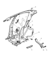 Diagram for 2002 Chrysler Sebring Seat Belt - SP33XDVAF