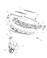 Diagram for Chrysler Town & Country Wiper Arm - 4717364