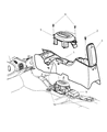 Diagram for 2000 Dodge Neon Armrest - RZ751L5AA