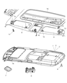 Diagram for 2006 Jeep Commander Sun Visor - 1DD961D1AA