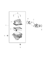 Diagram for Jeep Compass Air Duct - 68297298AA
