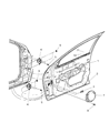 Diagram for Dodge Neon Door Hinge - 4783648AD