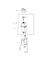 Diagram for Mopar Power Steering Reservoir - 68135084AA