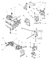 Diagram for 1998 Chrysler Sebring Engine Mount - 4593338AC