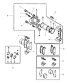 Diagram for 2003 Dodge Stratus Brake Caliper Bracket - MR129587