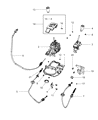 Diagram for Jeep Wrangler Shift Cable - 68092240AA