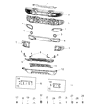 Diagram for Jeep Gladiator Bumper - 6BU44RXFAA