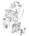 Diagram for 2008 Dodge Charger Door Handle - YS87AXRAE