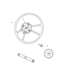 Diagram for 2010 Jeep Wrangler Steering Wheel - 1JN07ZJ8AA