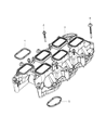 Diagram for Dodge Durango Intake Manifold - 5184199AE