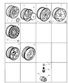 Diagram for 1993 Chrysler Concorde Wheel Cover - 4695545