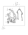 Diagram for Ram 2500 Timing Cover - 53022195AG