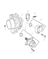 Diagram for 1998 Chrysler Town & Country Throttle Body Gasket - 4861064