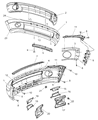 Diagram for 2007 Dodge Ram 1500 Bumper - 1AR81ZSPAB