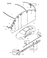 Diagram for 2002 Dodge Stratus Air Deflector - MR611982