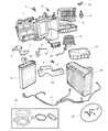 Diagram for Chrysler LHS Heater Core - 5011078AB
