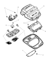 Diagram for 2004 Jeep Grand Cherokee Dome Light - SF621DBAA