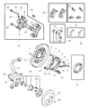 Diagram for 1995 Dodge Stratus Brake Pad - BHKH5593