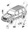 Diagram for 2005 Jeep Liberty Door Lock Switch - 56010695AA