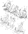 Diagram for 2007 Dodge Durango Seat Cushion - 5134630AA