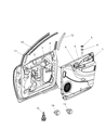Diagram for Chrysler Town & Country Door Moldings - 4717253AB
