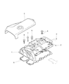 Diagram for Mopar Engine Cover - 68095485AA