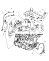 Diagram for 2003 Chrysler PT Cruiser A/C Hose - 5096291AA