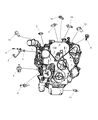 Diagram for Jeep Compass Knock Sensor - 68089668AA