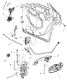 Diagram for 2006 Dodge Charger Door Latch Cable - 5065451AB