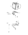 Diagram for Dodge Dart ABS Control Module - 68190468AA