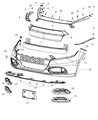 Diagram for 2016 Dodge Dart Bumper - 1WC26TZZAC