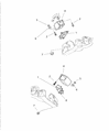 Diagram for 2002 Dodge Ram Wagon Engine Mount Bracket - 52021319AB