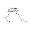 Diagram for Chrysler Sebring Coolant Reservoir - 5058372AE