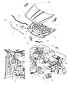 Diagram for Dodge Journey Hood Cable - 5155803AC