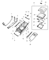 Diagram for 2019 Ram 1500 Center Console Base - 6SQ34RN8AA
