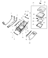 Diagram for Ram Center Console Base - 6SQ34RN8AA