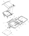 Diagram for Dodge Neon Sunroof - 5008605AD