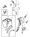 Diagram for 2007 Jeep Compass Weather Strip - 5074646AC