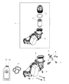 Diagram for Mopar Oil Filter - 68109834AA